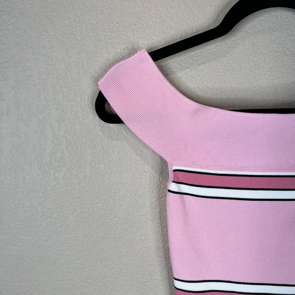 Superdown Women's‎ Striped Harmony Knit Mini Dress Off-The-Shoulder Size XS - Picture 5 of 14